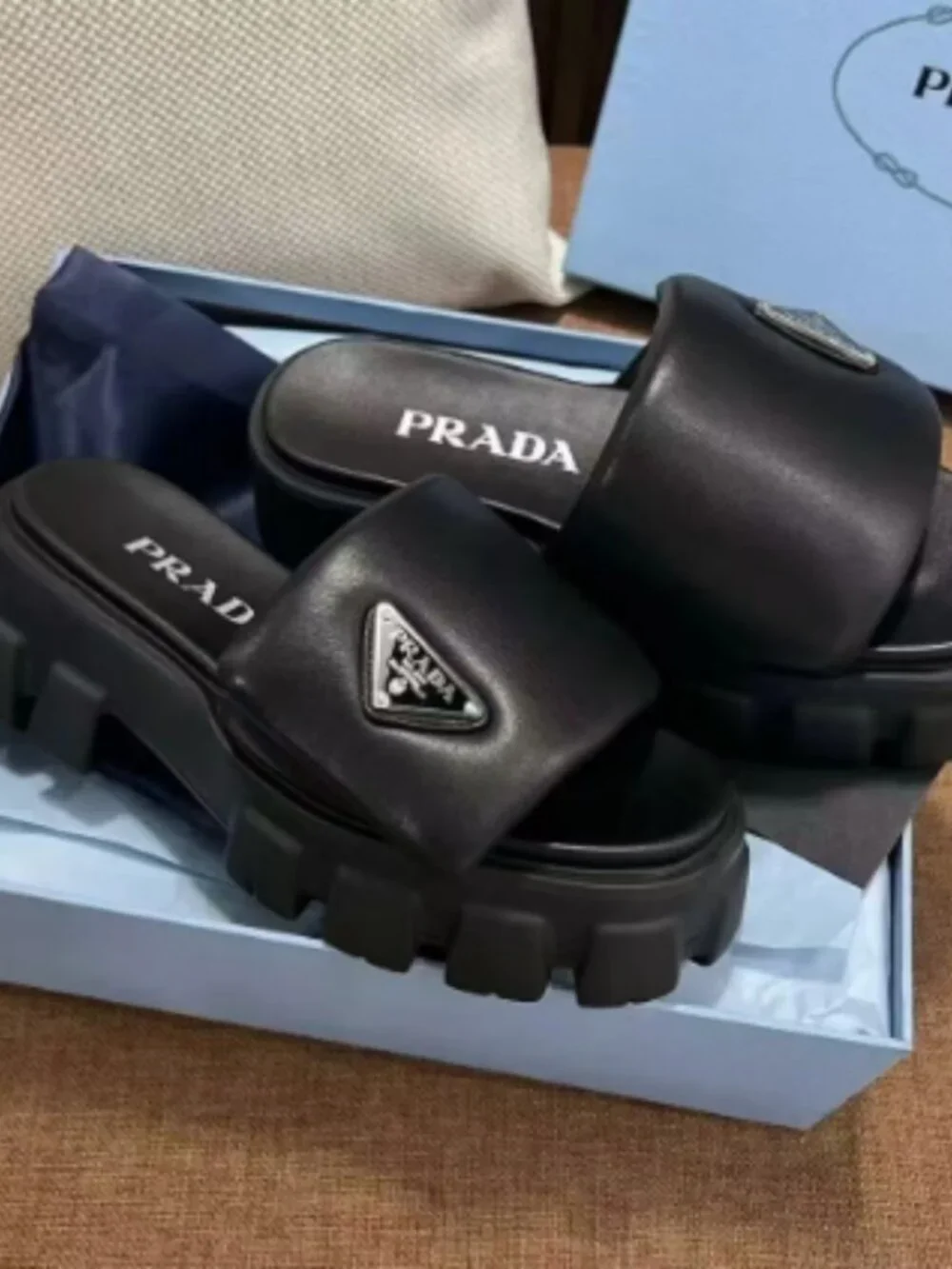 Prada Platform Slides - Picture 2 of 4